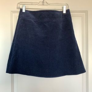J.Crew MINI SKIRT IN CORDUROY ( Navy)